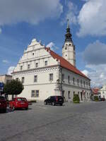 Glogowek / Oberglogau, Rathaus am Rynek Platz, erbaut 1608 (12.09.2021)