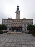 Strzelce Opolskie / Gro Strehlitz, Rathaus am Rynek Platz, erbaut von 1844 bis 1846 (13.09.2021)