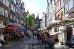 GDAŃSK, 17.06.2007, die Frauengasse mit Blick auf die Marienkirche