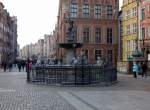 Neptunbrunnen in Gdansk Oktober 2015