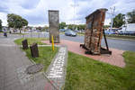 Ein Fragment der Berliner Mauer an der Strae Wały Piastowskie in Danzig (Gdańsk).