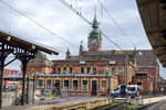 Gdańsk Głwny – bis 1945 Danzig Hauptbahnhof -  wurde von 1896 bis 1900 im Stil der Neurenaissance erbaut, 1945 zerstrt.