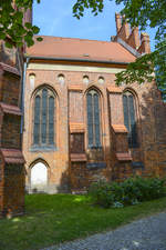 Detailaufnahme von der St.-Jakobi-Kirche in Lębork (Lauenburg in Pommern).