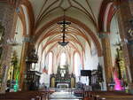 Gniew / Mewe, neugotischer Innenraum der Stadtpfarrkirche St.