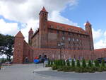 Gniew / Mewe, Deutschordensburg, Zamek krzyżack, erbaut ab 1283, quadratisches Backsteinbauwerk mit Innenhof (03.08.2021)