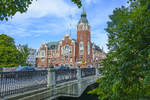 Das Kreishaus (Starostwo Powiatowe) an der Kowalska-Brcke (bis Schmiedebrcke) in Słupsk (Stolp) in Hinterpommern.