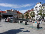 Bielsko-Biala, Huser am Hauptplatz Rynek (05.09.2020)
