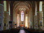 Pyrzyce (Pyritz), gotischer Innenraum der Pfarrkirche Maria Himmelfahrt (31.07.2021)