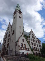 Szczecin / Stettin, Rektorat der Medizinischen Hochschule der in Rybacka Straße, erbaut von 1900 bis 1902 im Stil der Neorenaissance durch den Architekten Wilhelm Meyer (31.07.2021)