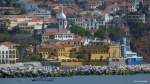 Direkt am Meer gelegen ist das  Fortaleza Sao Tiago im Osten von Funchals Altstadt von Santa Anna (Madeira - M�rz 2014)