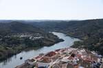 MRTOLA, 09.02.2022, Blick von der Mauer den Rio Guadiana flussabwrts