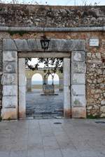 PORTIMO (Concelho de Portimo), 14.02.2017, Eingang ins Fort von Praia da Rocha an der Arademndung