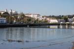 TAVIRA (Concelho de Tavira), 11.01.2007, Blick vom Nordufer des Rio Gilo auf die Stadt