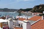 SO MARTINHO DO PORTO (Concelho de Alcobaa), 10.08.2019, Blick vom Ascensor do Outeiro auf den Ort