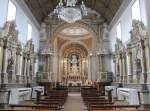 Nazare, Innenraum der Kirche Igreja Nossa Senhora da Nazare mit Azulejos von Willem van der Kloet (28.05.2014)