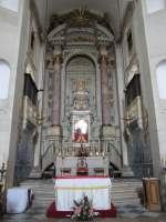 Obidos, Hochaltar in der Klosterkirche Jesus da Pedra (28.05.2014)