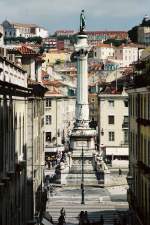 LISBOA (Concelho de Lisboa), 29.09.1999, Blick auf die Statue von D.