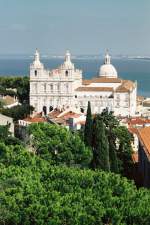 LISBOA (Concelho de Lisboa), 29.09.1999, Blick vom Castelo de So Jorge auf das Panteo Nacional