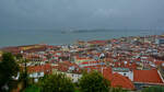 Blick ber die Innenstadt von Lissabon.