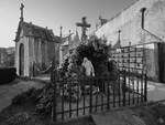 Unterwegs auf dem Friedhofsgelnde von Lapa (Cemitrio da Lapa) in Porto.