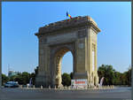 Der Bukarester Triumphbogen wurde 1935/36 nach dem Vorbild des Paris Arc de Triomphe erricht und soll an den Sieg im 1.