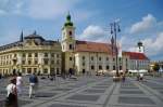 Sibiu (Hermannstadt), Jesuitenkirche und Marktplatz (10.08.2009)