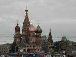 Die Basilius Kathedrale, eines der schnsten Gebude am Roten Platz in Moskau, gesehen am 12.09.2010.