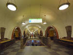 Die mit reichlich Statuen geschmckte Metrostation Ploshchad Revolyutsii.