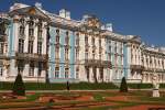 Blick auf den 1752 errichteten Katharinenpalast in Sankt Petersburg.