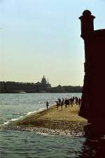 Blick von der Peter-Pauls-Festung ber die Newa (3.