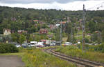 Blick auf Rttvik (Dalarna/Schweden) vom Bahnhofsstieg.