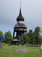 Ljusdal, Glockenturm von 1758 an der Ev.