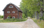 Heuschuppen in Mossebo bei Lnrneberga in Schweden.