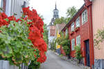 Skolgatan in Vstervik (Smland, Schweden).