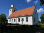 Ryssby Kirche, erbaut ab 1750, Kirchturm von 1837 (13.06.2016)