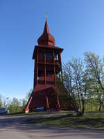 Kiruna, Glockenturm von 1907 neben der Ev.