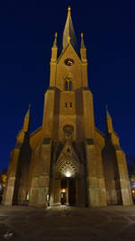 Die Domkirche von Linkping in der Nacht.