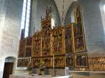 Vadstena, Birgitten Flgelaltar von 1456 bis 1459, lbische Arbeit von Hans Hesse und Johannes Stenrat, St.