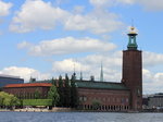 Das Rathaus in Stockholm am 20.
