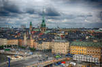 Blick auf die Stockholmer Altstadt vom Gondolen.
