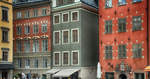 Hausfassaden am Stortorget in der Altstadt Gala Stan von Stockholm.