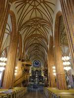 Stockholm, Kanzel und Hochaltar in der Domkirche St.