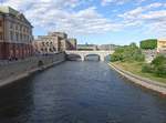 Stockholm, Arvfurstenpalais, Opernhaus und Norrbro Brcke (04.06.2018)