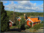 Das Dorf Harö liegt im Norden der gleichnamigen Insel an einer geschützten Bucht.