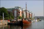 Norra Hammarbyhamnen: Neue Wohnbebauung am Wasser am Sdrand von Sdermalm.