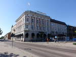 Arvika, Gebude der Sparbanken an der Jrnvgsgatan Strae (30.05.2018)