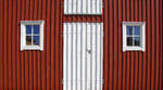 Fassade eines Holzhauses an der Smgenbryggan in der schwedischen Ortschaft Smgen.