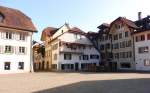 Aarau, Kirchplatz mit Gerechtigkeitsbrunnen - 02.08.2013