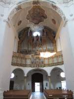 Muri, große Orgel der Klosterkirche, erbaut 1619 von Orgelbauer Thomas Schott   (11.08.2012)