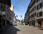 Rheinfelden AG, Blick in die Marktgasse, Mai 2017